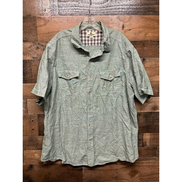 Woolrich Men's‎ Short Sleeve Button Up Size XXL - Picture 1 of 4